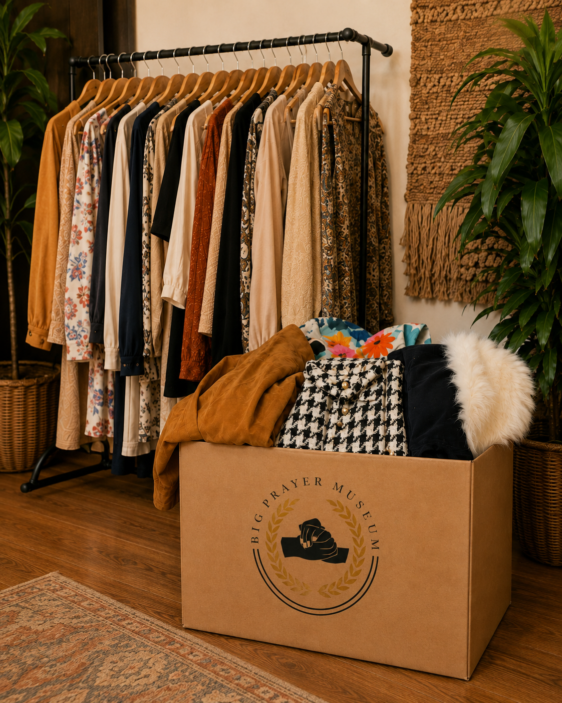 Donated women's garments received by Big Prayer Museum