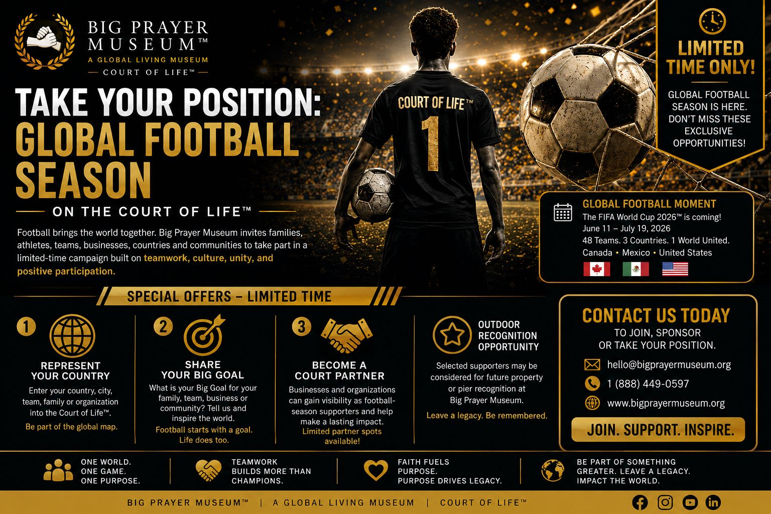 Big Prayer Museum FIFA Global Football Season participation banner