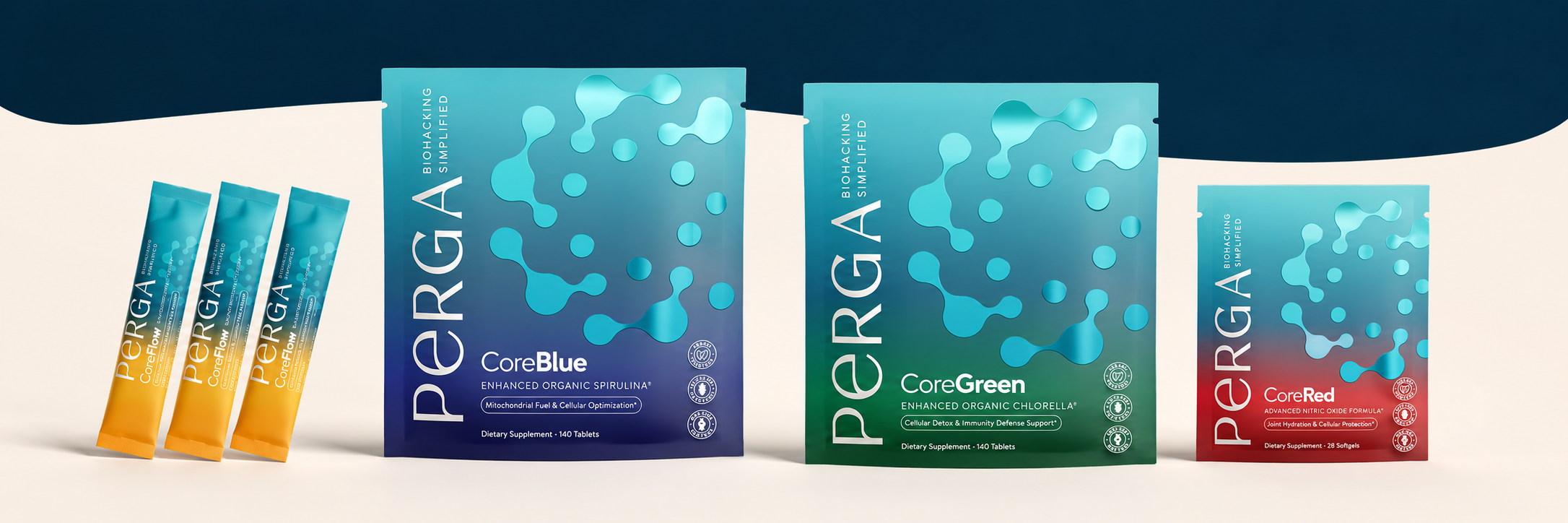 Perga wellness product display